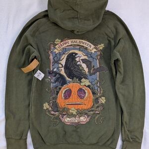 Lil' Boo Universal HHN 2023 Olive Green Vintage Wash Hoodie
